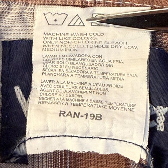 Wrangler Retro Plaid Pearl Snap Buck Stitch Men's Western Shirt – Size Small - Picture 6 of 6